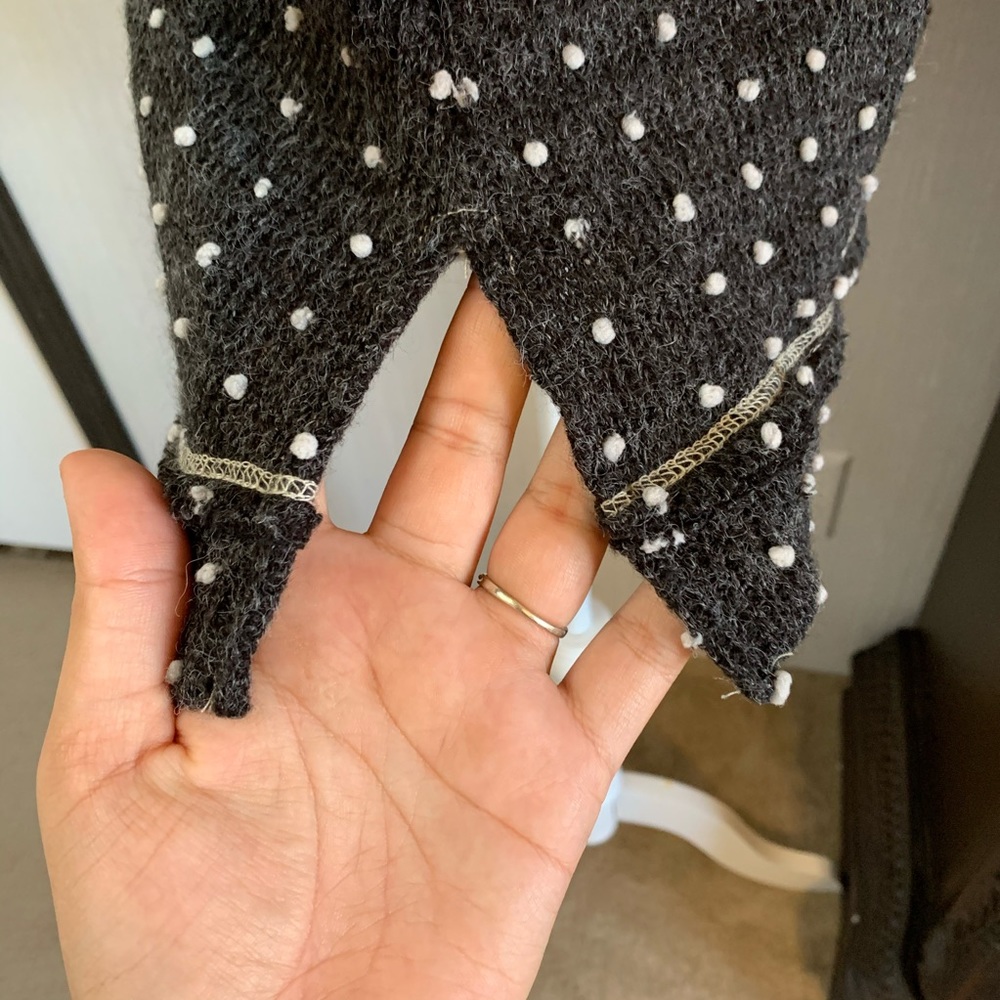 ANDREW knit  polka dots sweater 3/4 bell sleeve - Picture 12 of 16